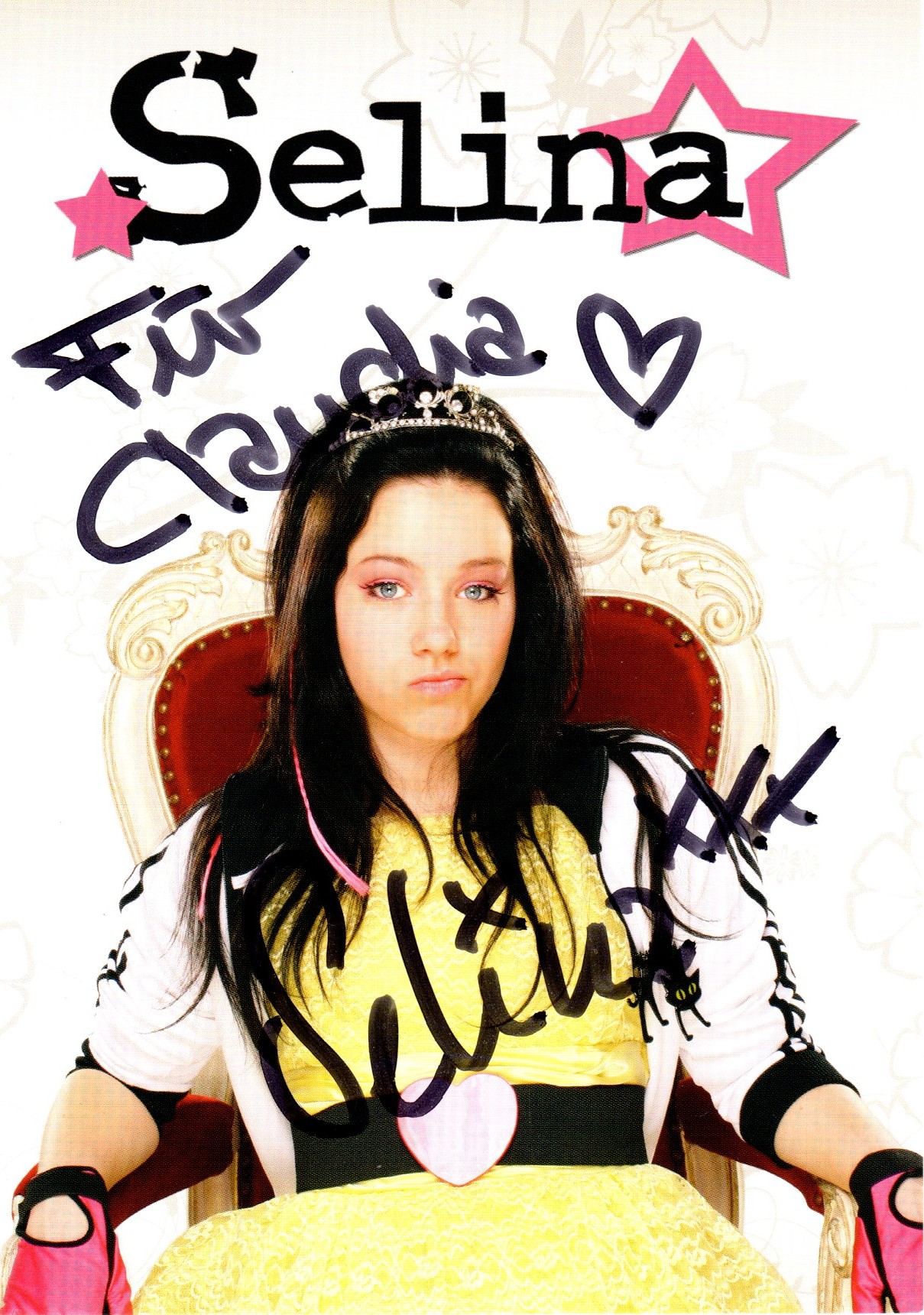 Selina Autogramm CD Mädchen kommen immer ans Ziel 2008