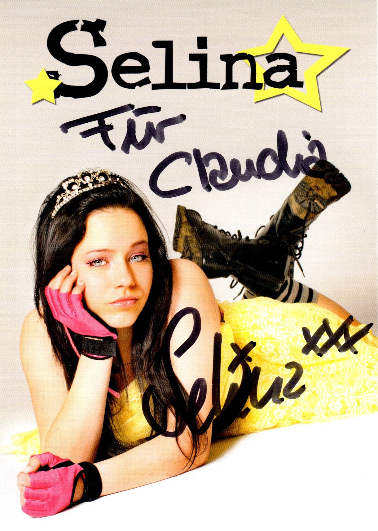 Selina Autogramm Mädchen kommen immer ans Ziel 2008