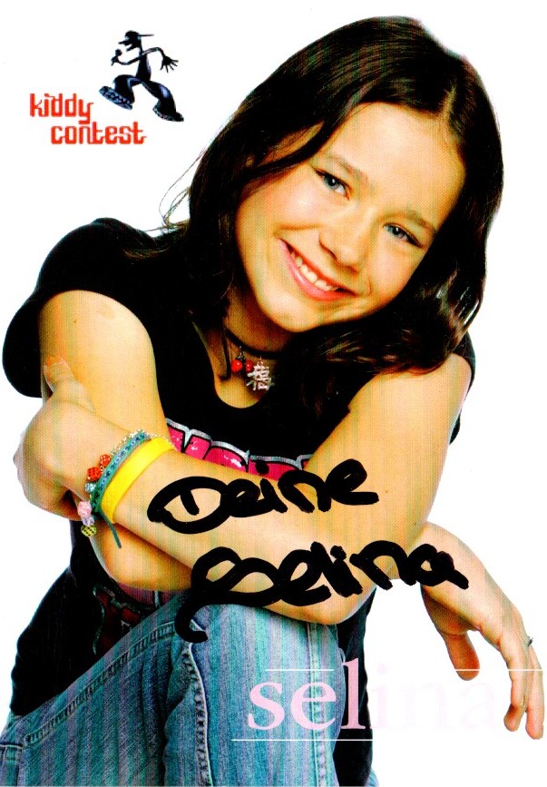 Selina Autogramm kiddy contest 2005